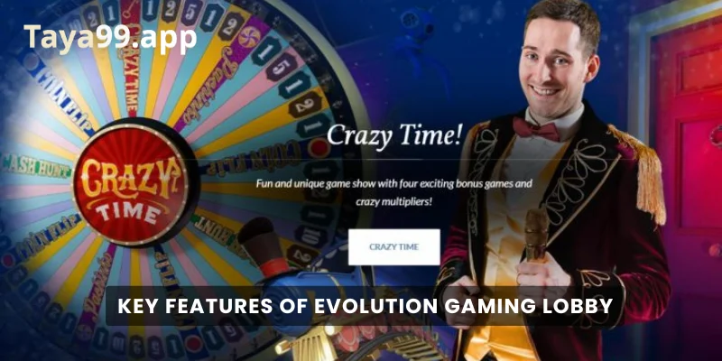 Key Features of Evolution Gaming Lobby