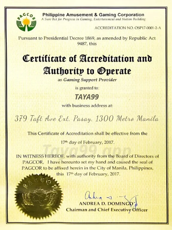Taya99 PAGCOR
